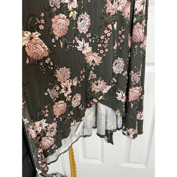 LOFT Plus Size 20 Floral Wrap Maxi Dress Sleeveless V-Neck Tie Waist NWT - Picture 9 of 12